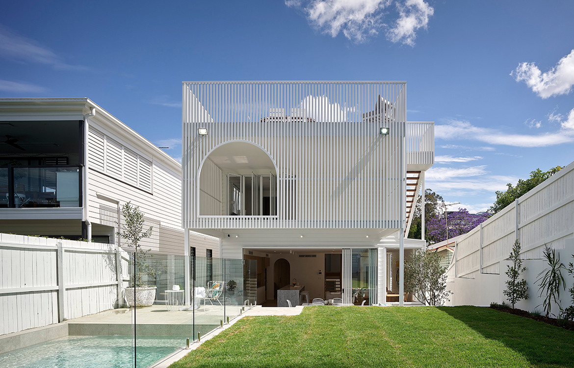 Auchenflower House by DAH Architecture is a playfully modern take on the traditional Queenslander