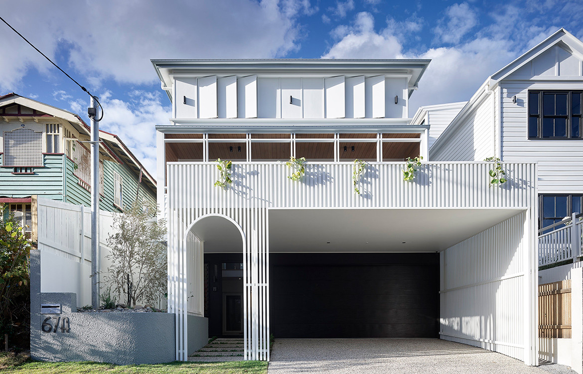 Auchenflower House by DAH Architecture is a playfully modern take on the traditional Queenslander