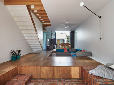 What does a toy box built into a floor look like?