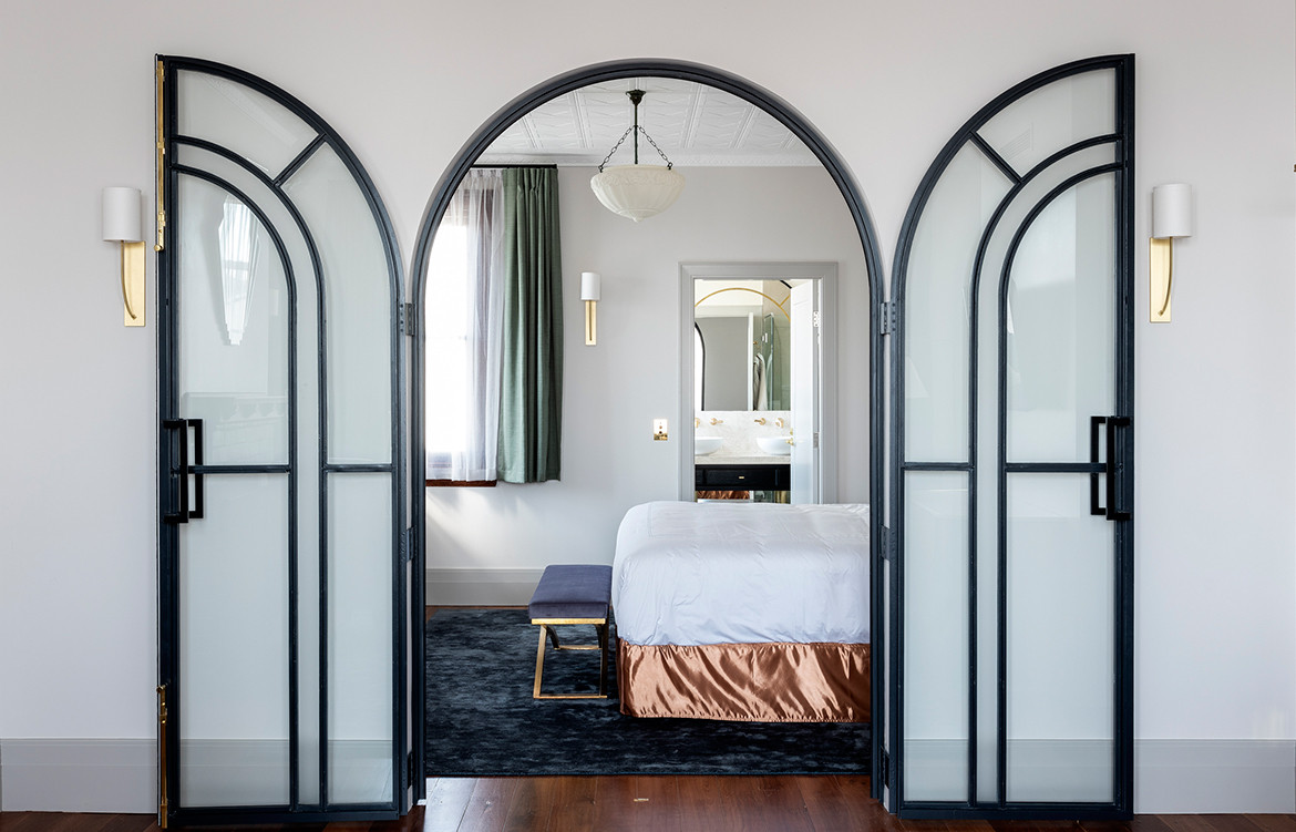 Art deco design meets regional charm at The Tattersalls Hotel, a recent restoration project by hospitality design connoisseurs Luchetti Krelle.