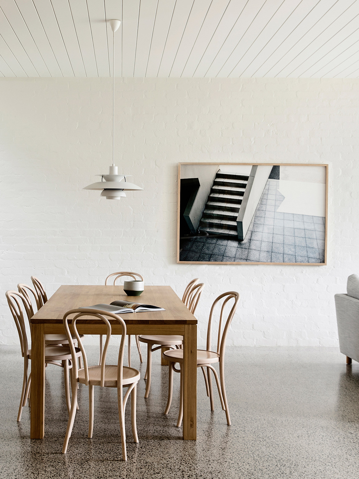 Brighton House by Rob Kennon Architects is a tidy, neutrally-toned extension to an Edwardian terrace.