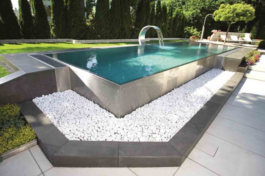 steel pool frame ideas designs affordable cheap above ground inground vs tile aluminium rust resistant