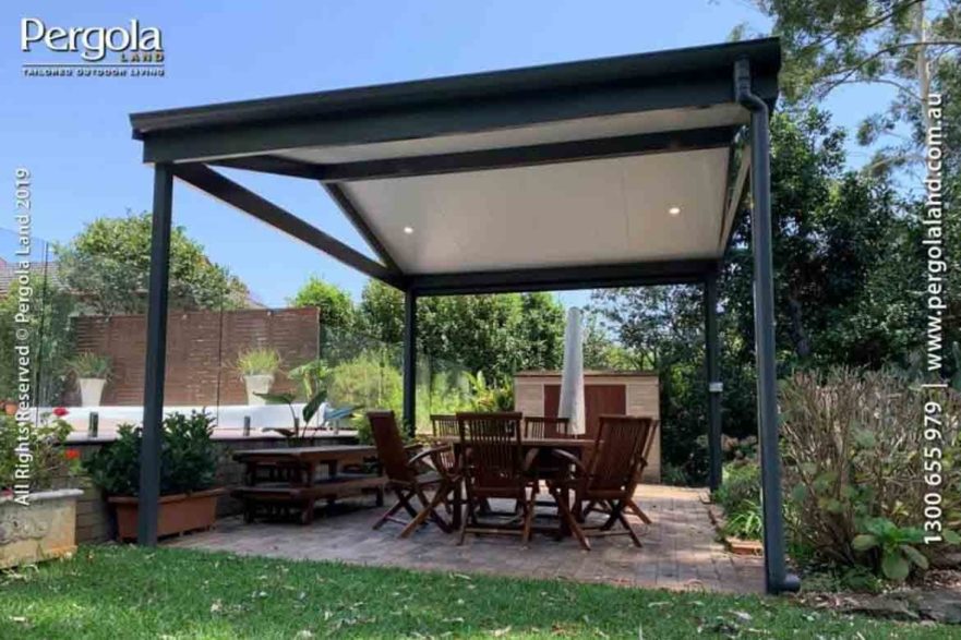 pergola covering with shade cloth outdoors sun protection ideas