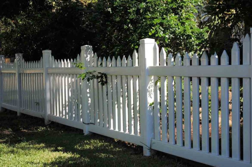 white picket fence American dream front yard