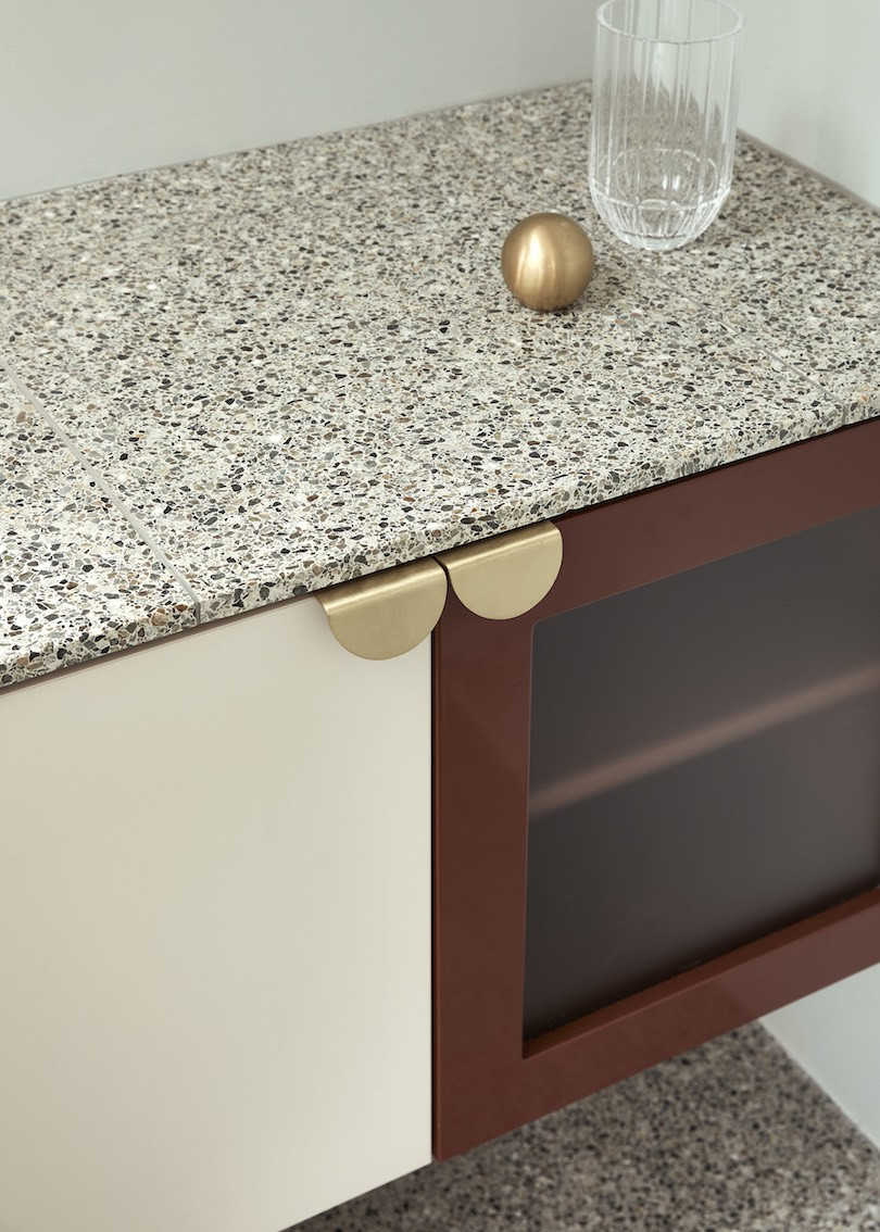 Terrazzo bathroom vanity in Wahroonga House by Tom Mark Henry.