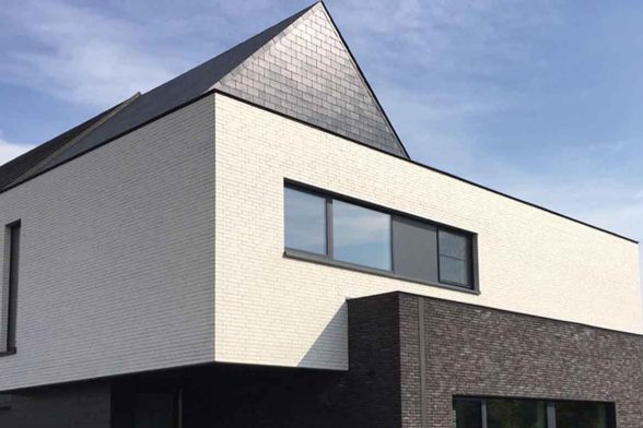 black charcoal dark brick facade feature exterior house face brick 