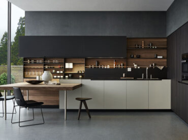 A Kitchen with Subtle and pure geometric lines