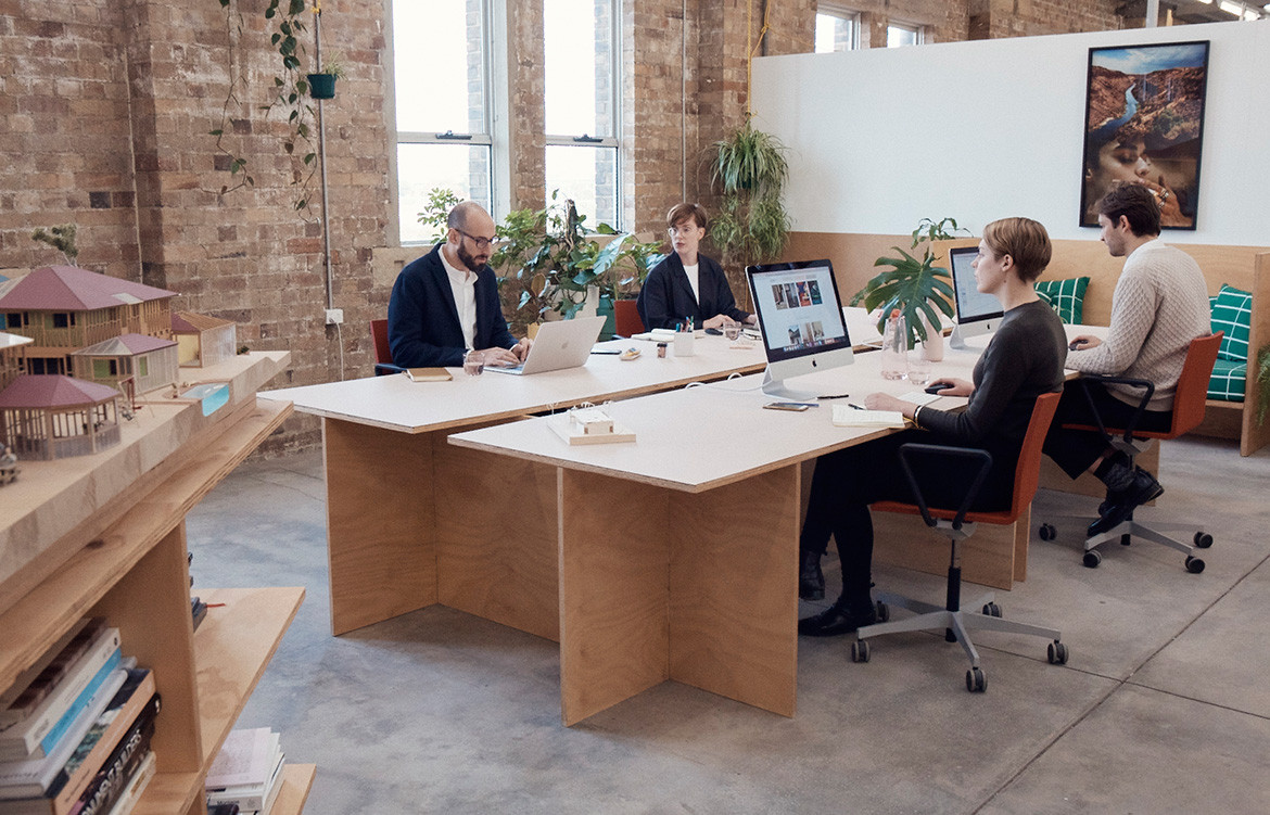 Other Architects studio team working desk