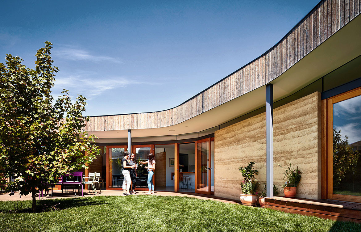 A Rammed Earth Home Inspired By Childhood Memories