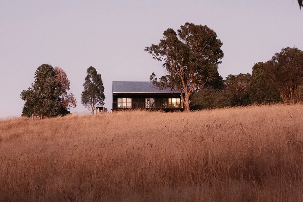 A rural residence that sits gently in the landscape
