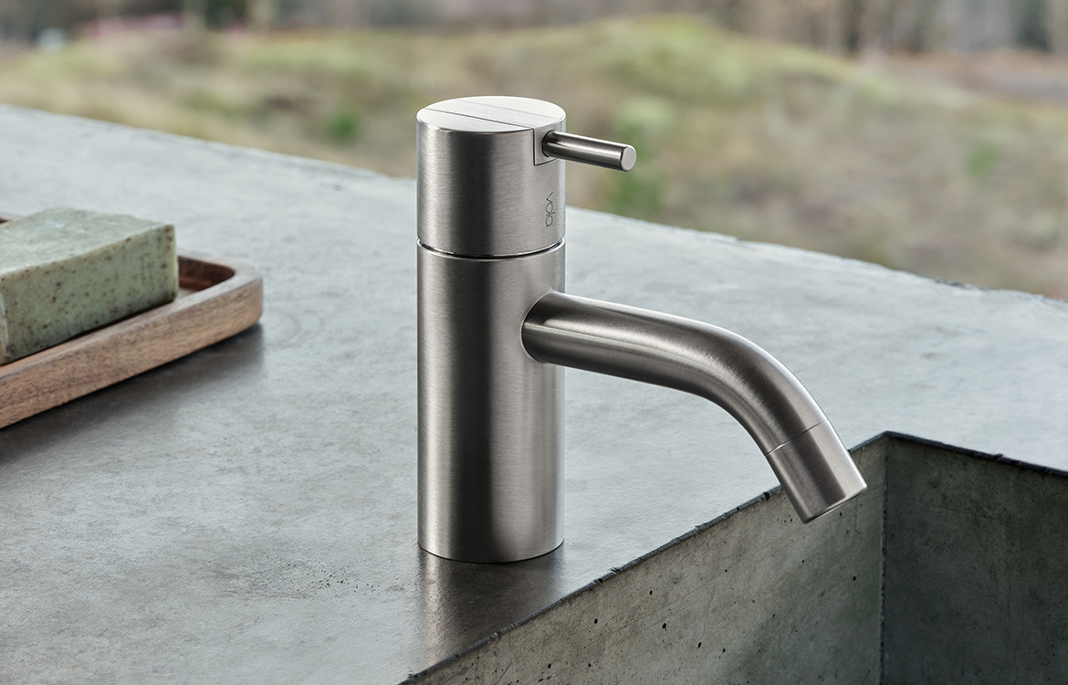 Robinet Vola HV1 Design Arne Jacobsen Gris Manhattan (neuf, Danemark)