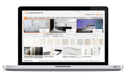 New CaesarStone Website