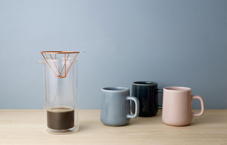 Start your day with a H.A.N.D. Coffee Set by Milk Design