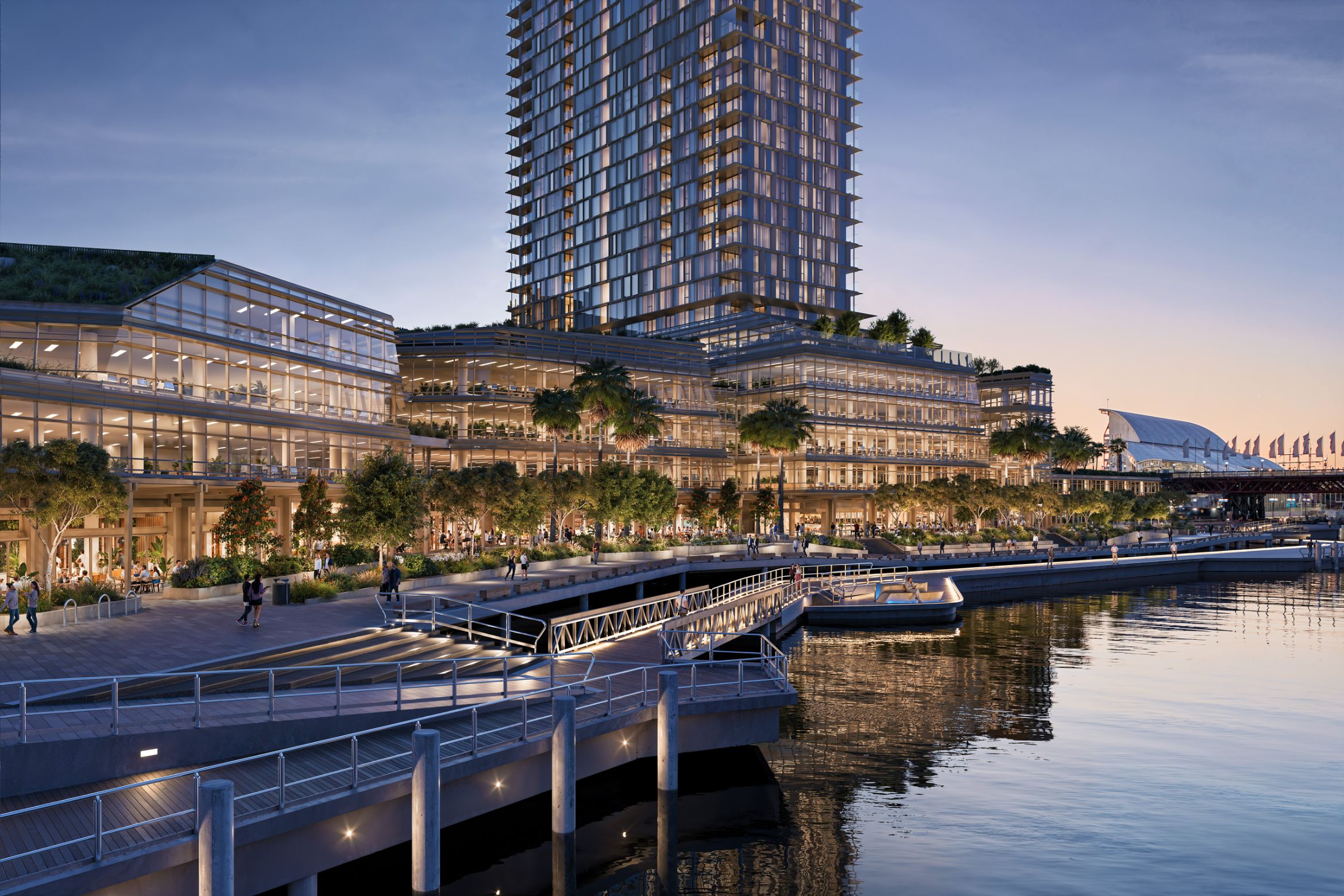 Luxury residences meet green public space at Darling Harbour