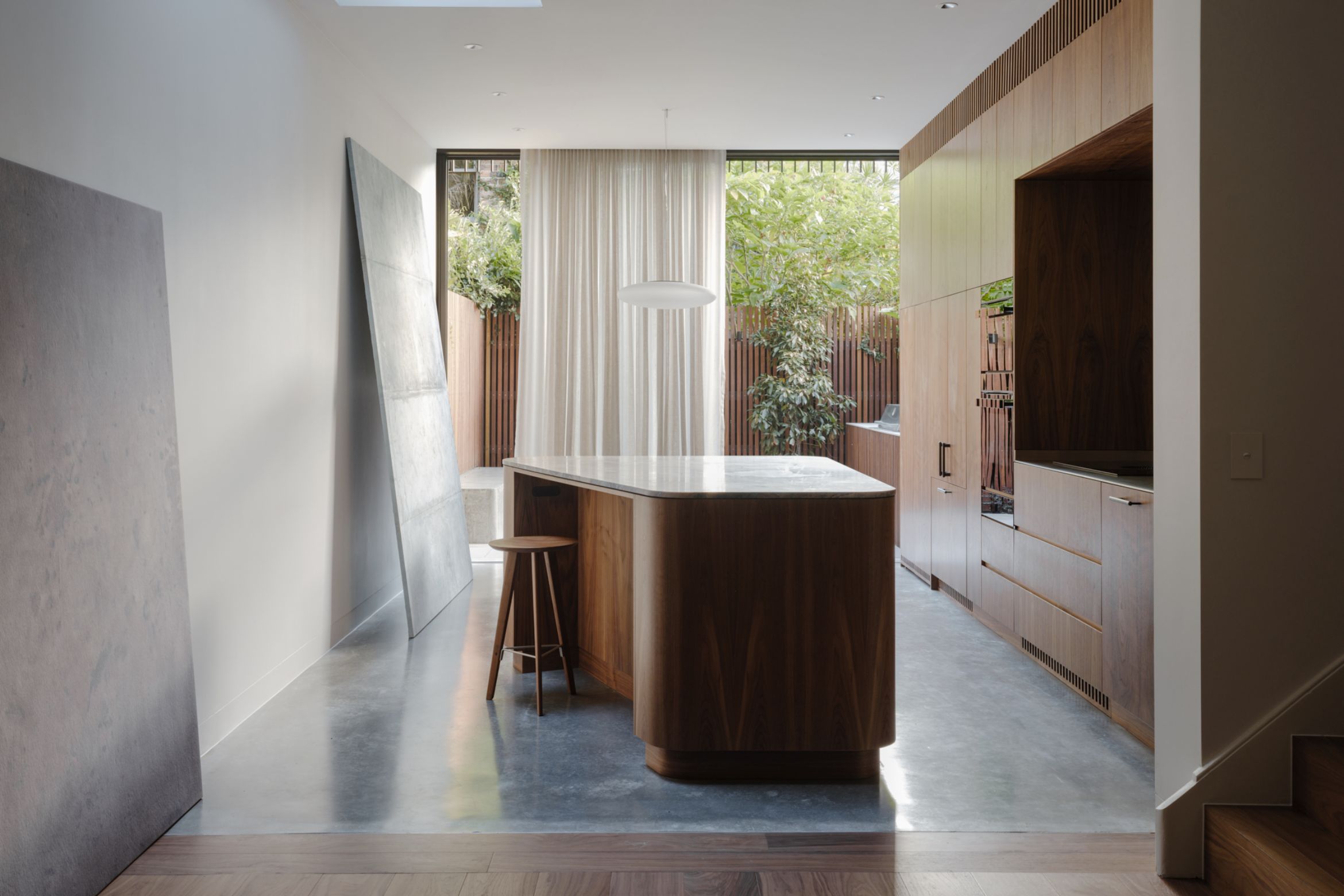 Architect George finds outdoor serenity in this high-density urban setting
