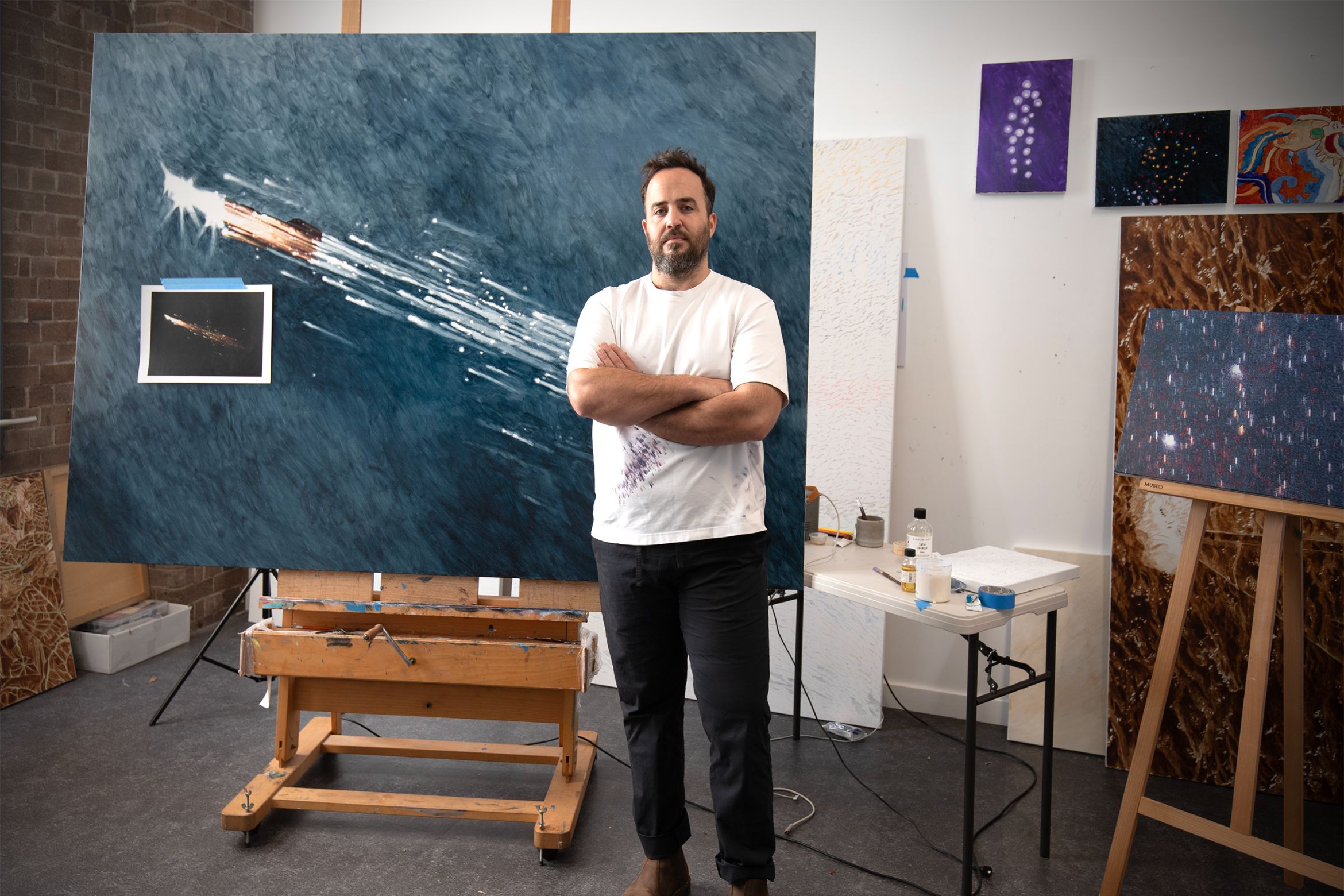 Dual art exhibitions cross from home to the stars