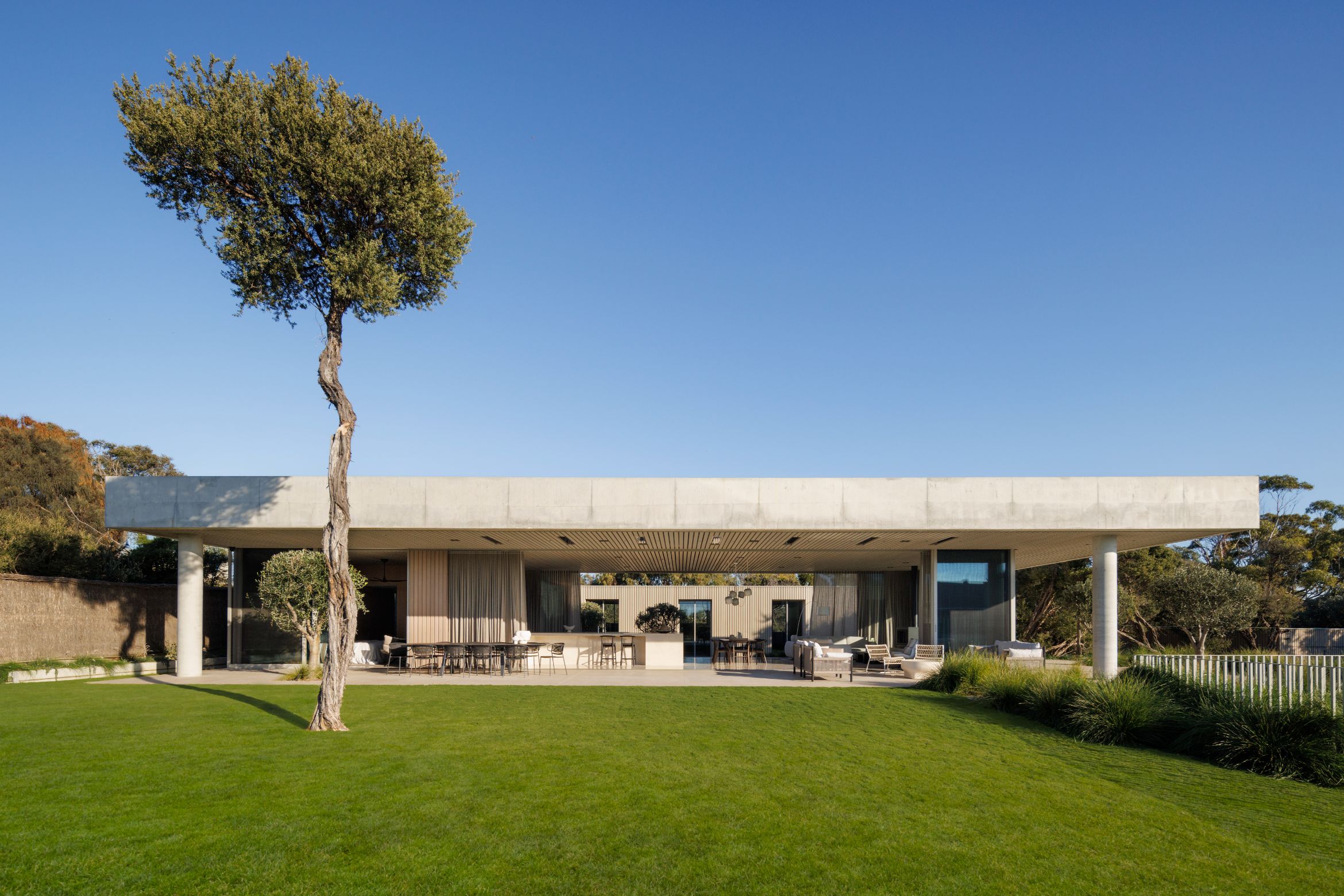 Pavilion in the landscape