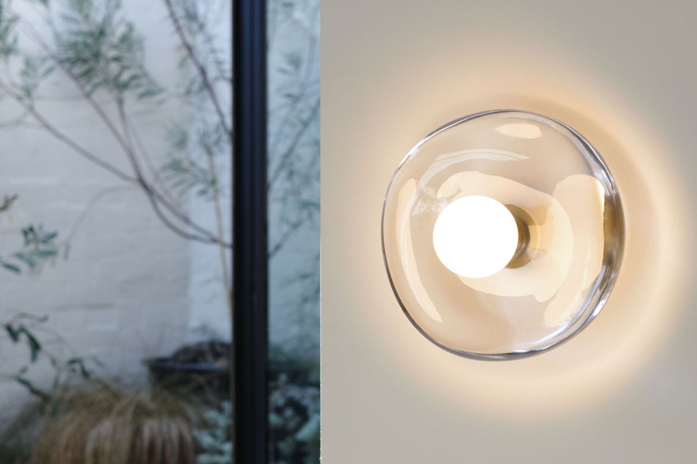 A study in glass and craft: Gem Wall Light by Alor Studio
