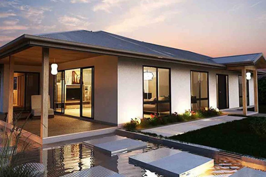 rumah kit beli online murah perumahan terjangkau besar anggaran kecil ide prefab produsen desain Australia