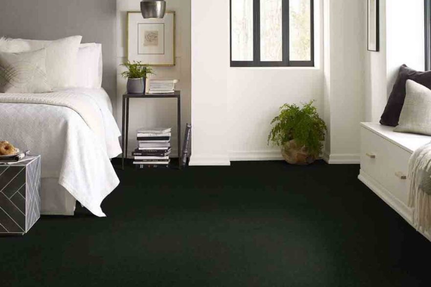 black bedroom carpet