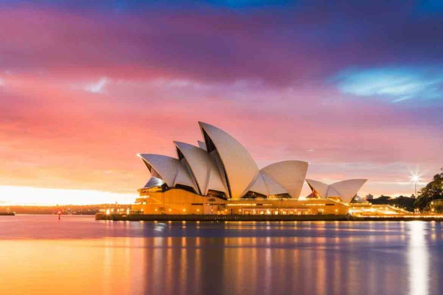 opera house at sunset sydney reflections beautiful
