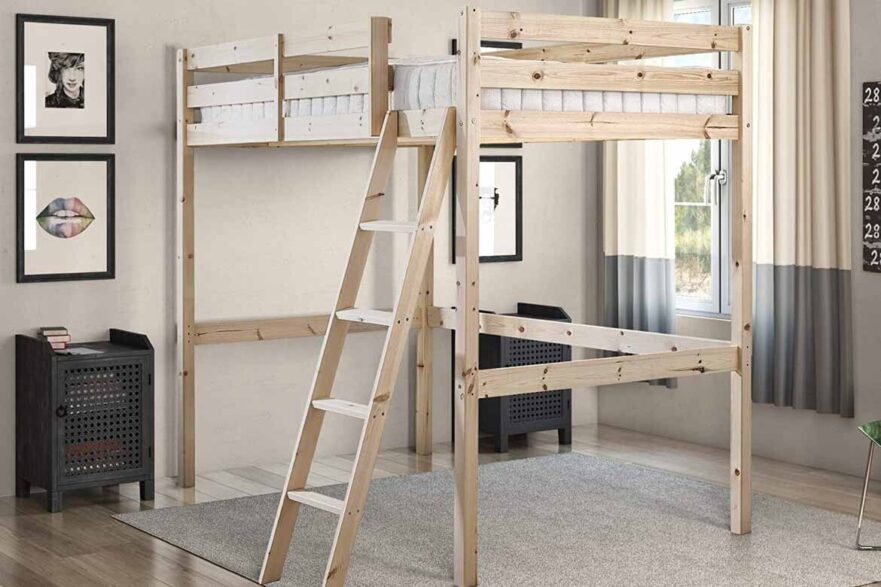 Double size shop loft bed