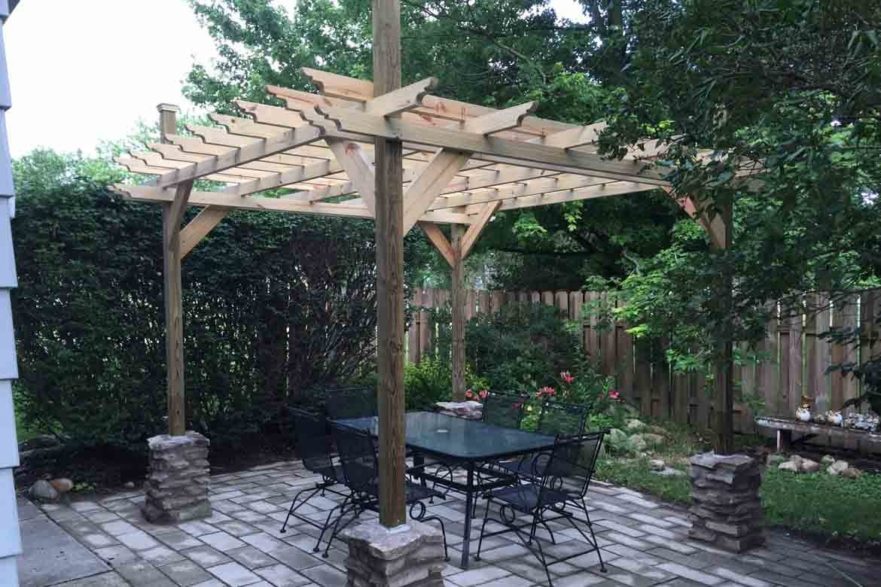wooden pergola shade design ideas outdoor freestanding charming
