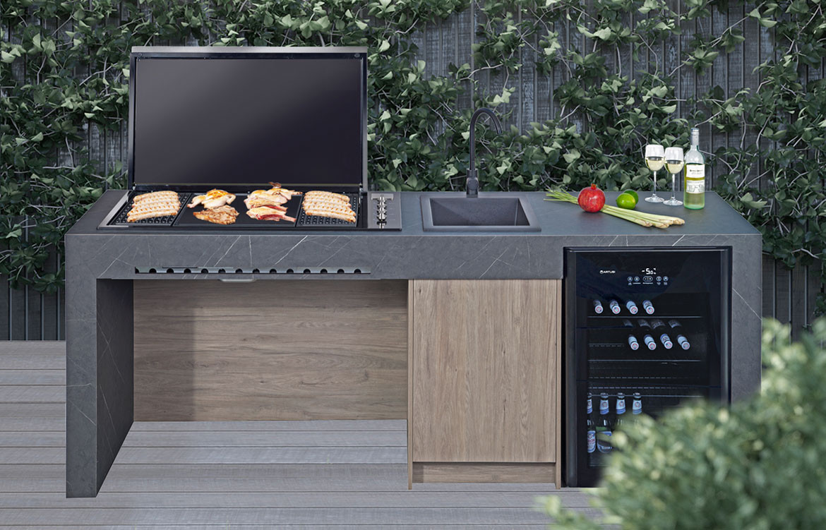 Dine alfresco with Artusi Built-In Barbecues