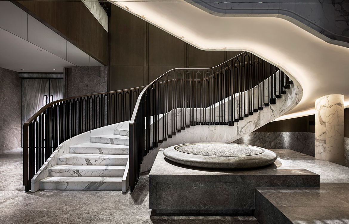 André Fu Design AFSO St Regis Hong Kong staircase