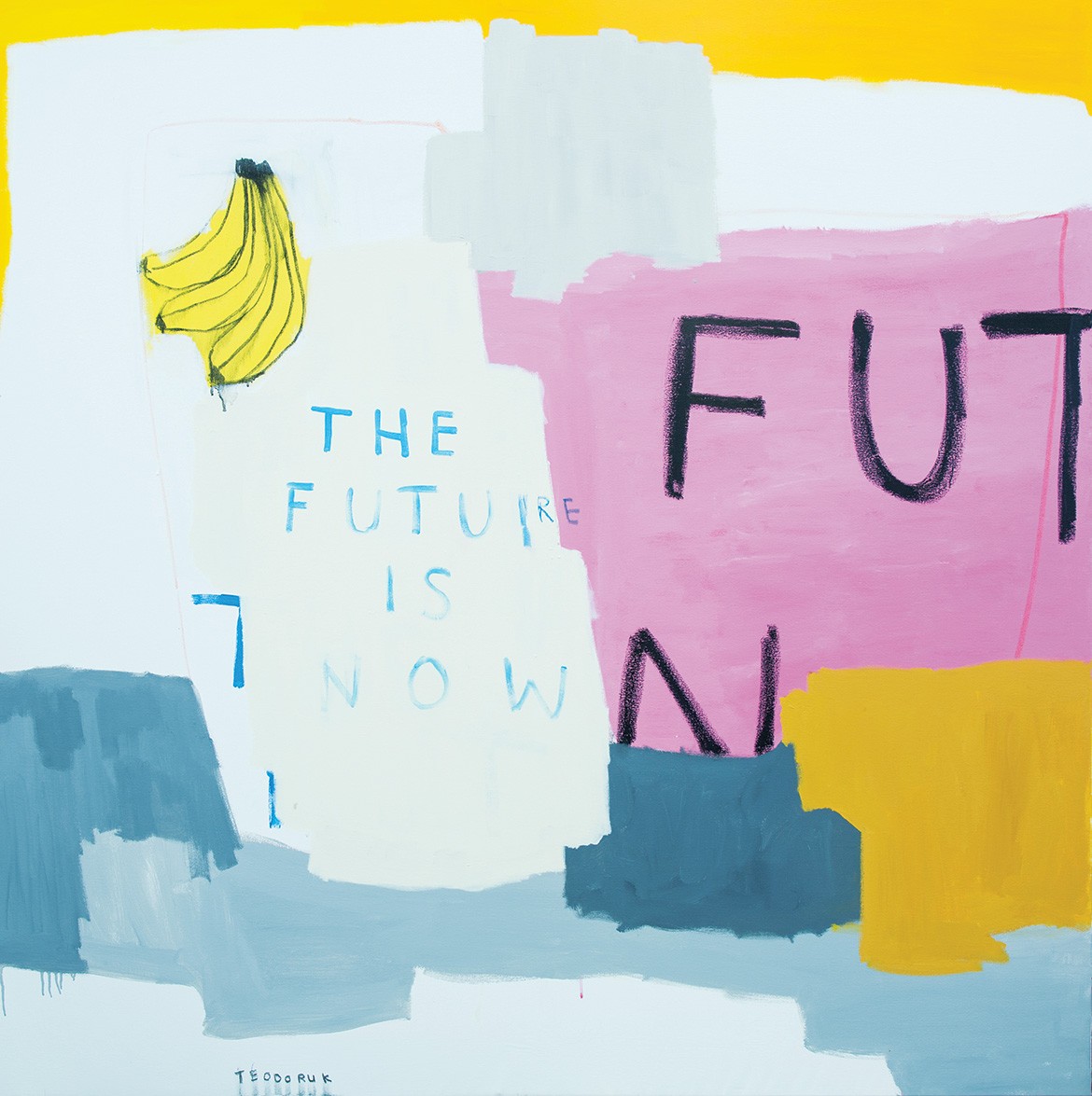 Australian Council For The Arts the future is now brad teodoruk acrylic charcoal and oil pastel on cavas