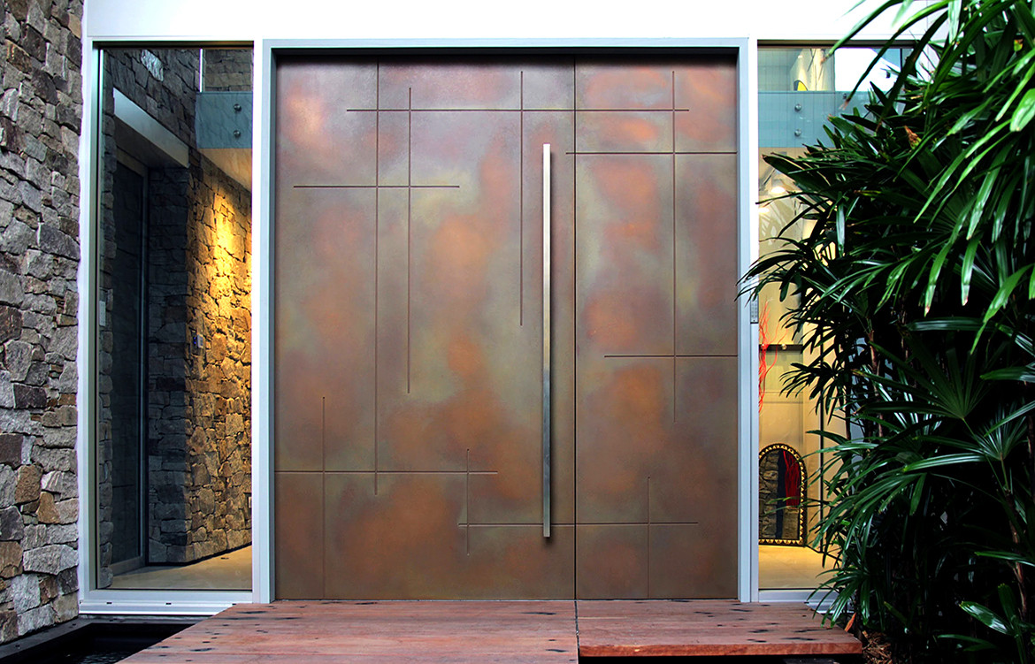 Axolotl_RoutedCrossHatchDoor_BronzeSmoothPearl-Kris-Torma-1 Applied Metal 2