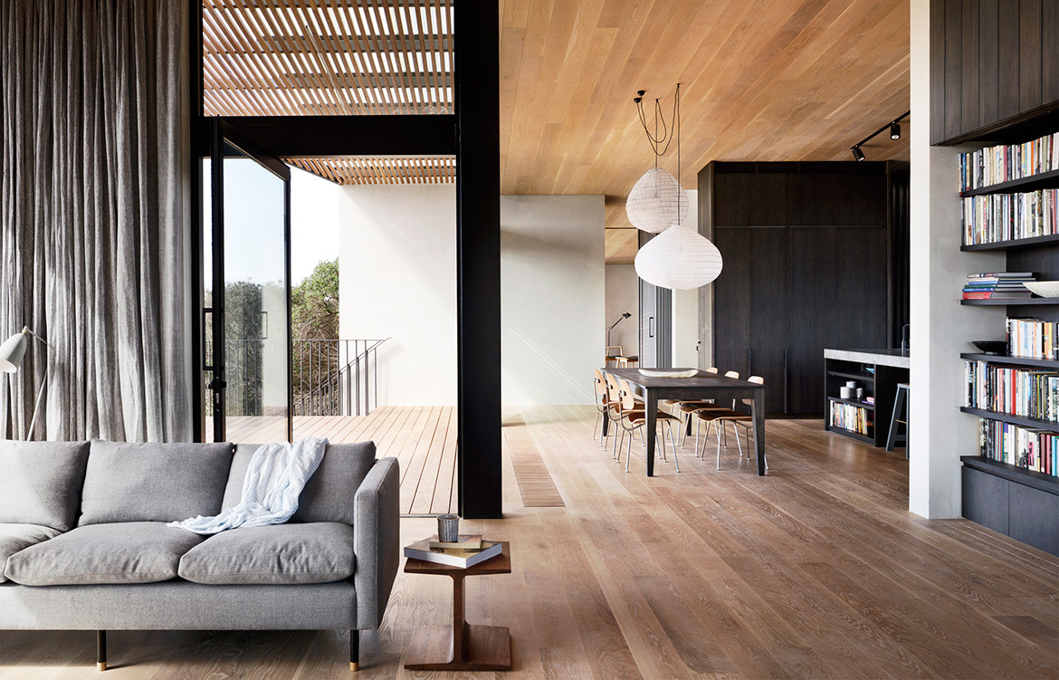 Barwon Heads House Lovell Burton Architecture CC Rory Gardiner open plan living