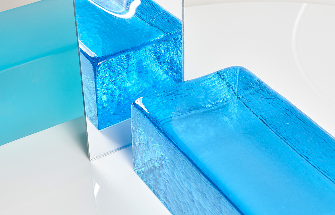 Brickworks Glass Bricks blue
