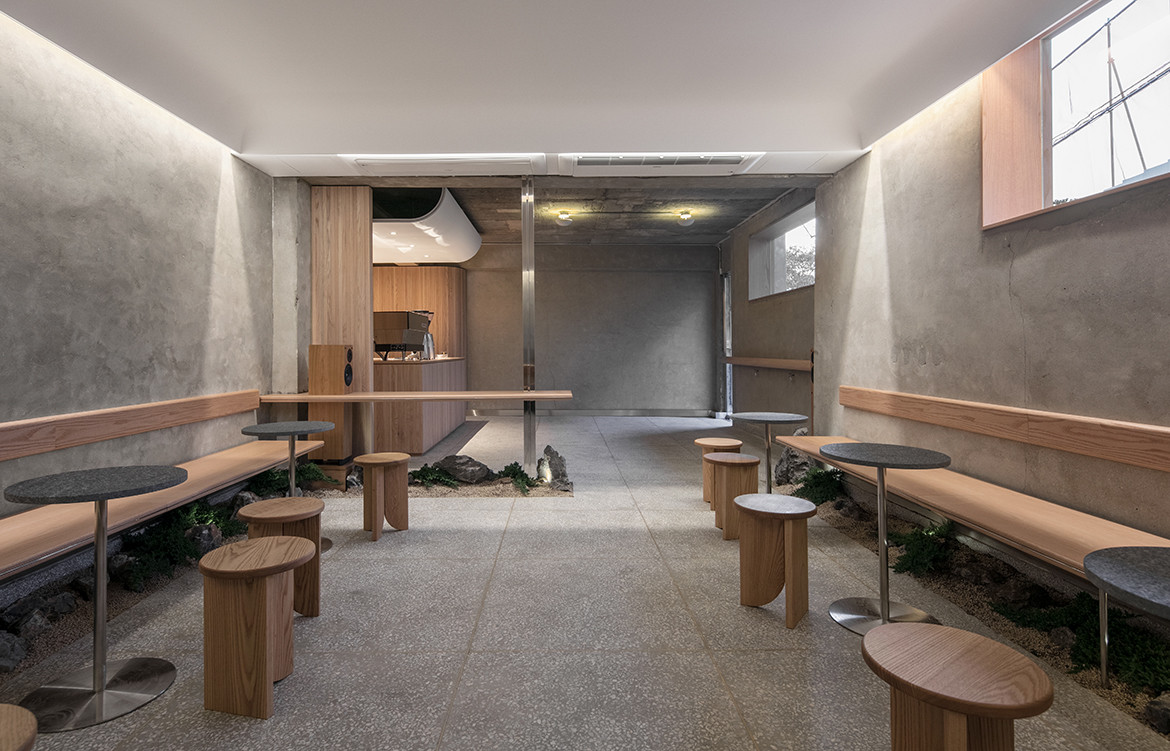 Cafe Oriente Labotory CC Yongjun Choi seating arranagement cement
