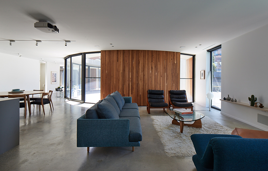 Church Conversion Kister Architects living room