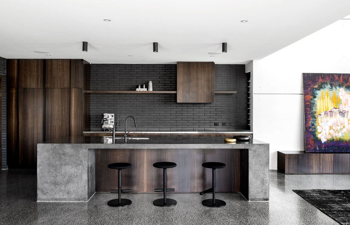 Church House DAH Architecture cc Cathy Schusler kitchen island bench