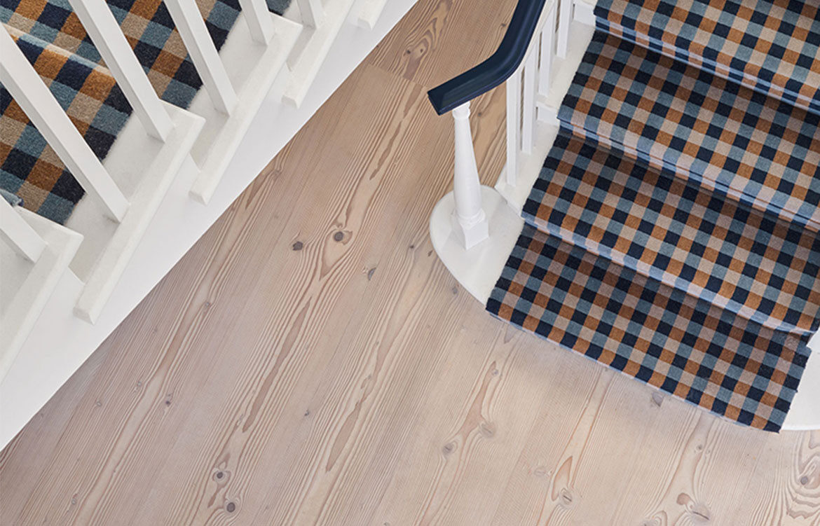 Douglas Fir Lye Treated Brushed White Oil