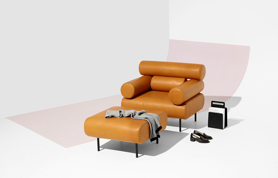 DesignByThem cabin range tan leather armchair