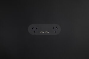 Double Outlet with USB Black 1