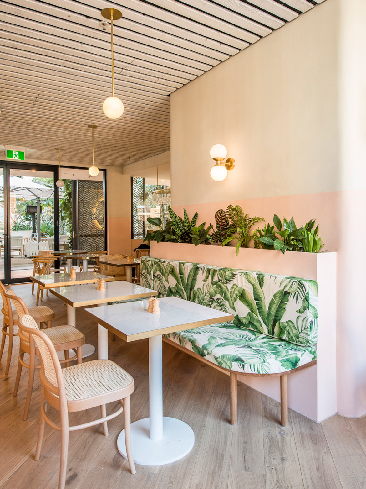 Eden Bondi by De Simone Design | vegan cafe in Bondi, Sydney | beachy boho interior design
