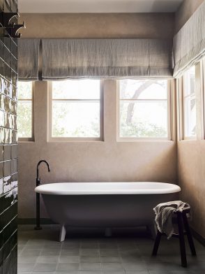Elmore Residence by Flack Studio | standalone bath | brass tapware | bathroom design inspiration | modern luxury