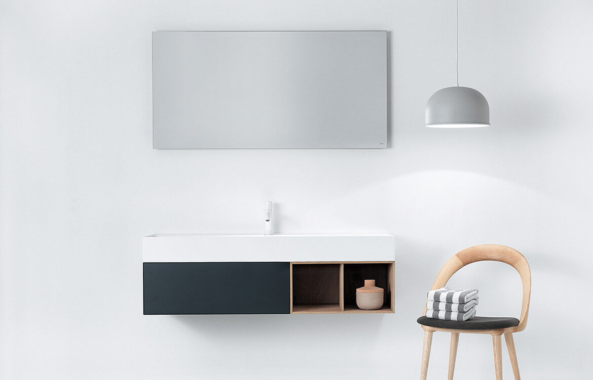Falper Quattro Zero and Pure Basins and Integrated Cabinets