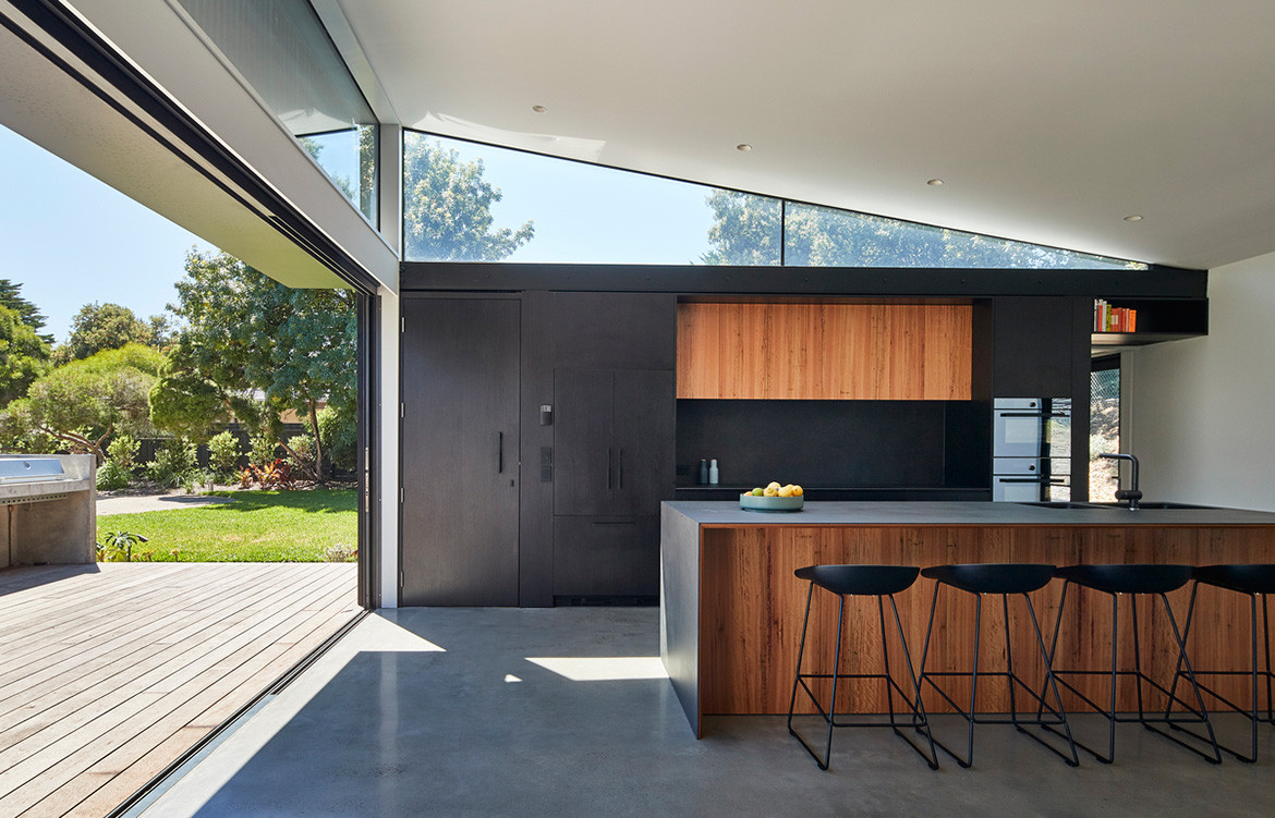 First Lessons House Ray Dinh Architecture cc Peter Bennetts open kitchen island