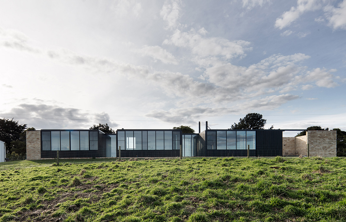 Fish Creek House Edition Office floor to ceiling windows