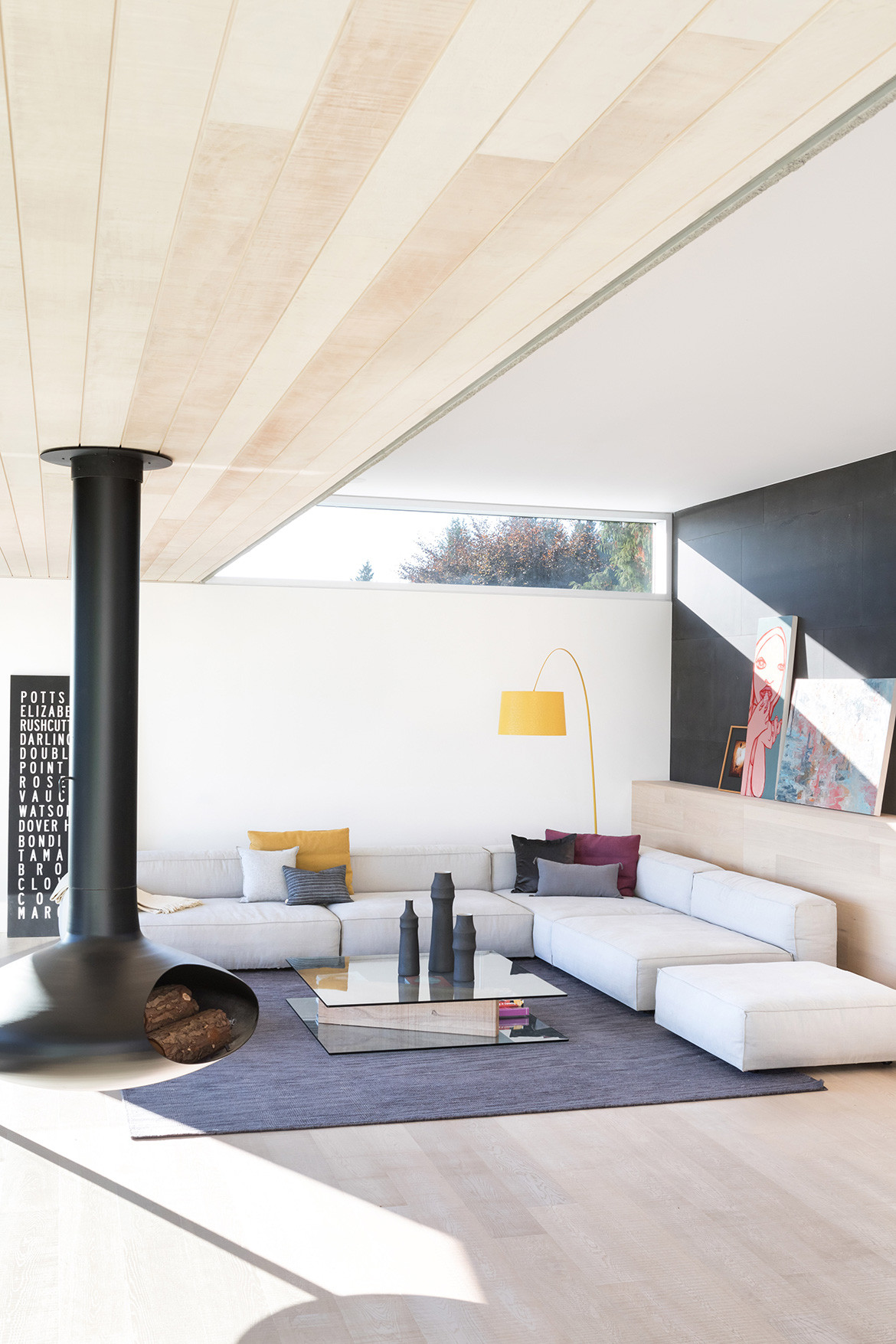 GDay House Mcleod Bovell Modern Houses cc Ema Peter living space and fire place