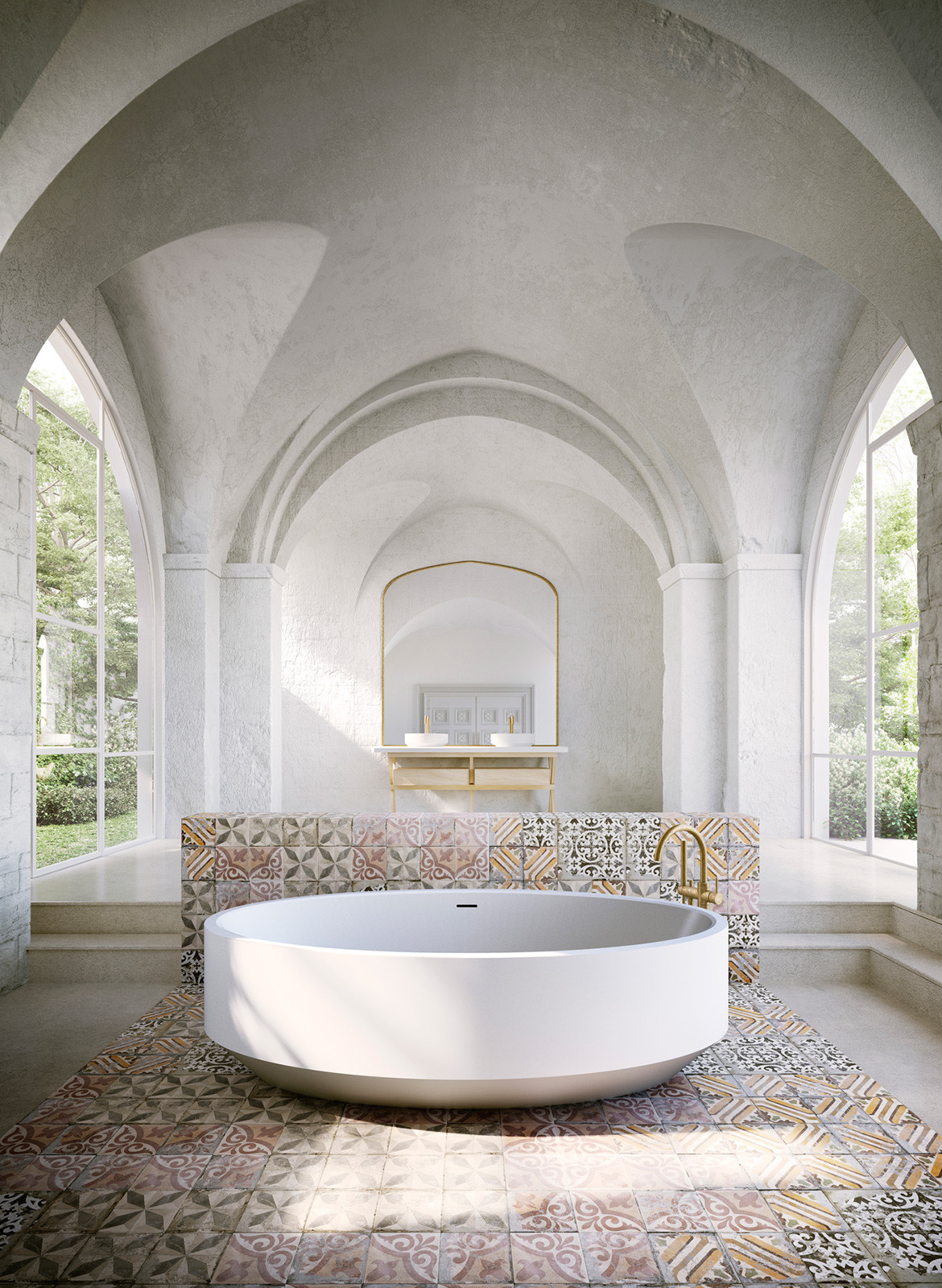 Apaiser Zen Oval Bath tiles