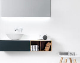 Falper Ciotola basins and integrated cabinets