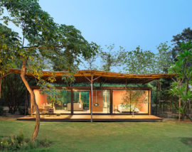 This Indian farmhouse is a showcase of shipping container house design