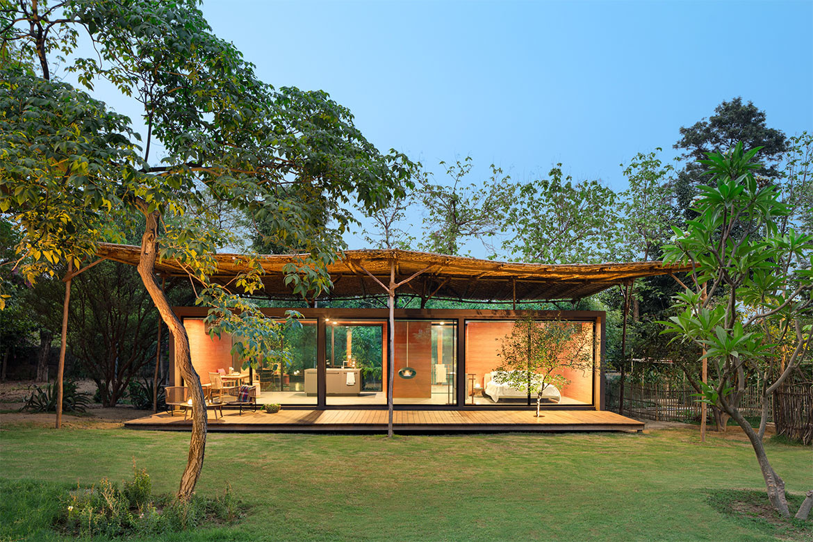 A Rural House Made With Containers