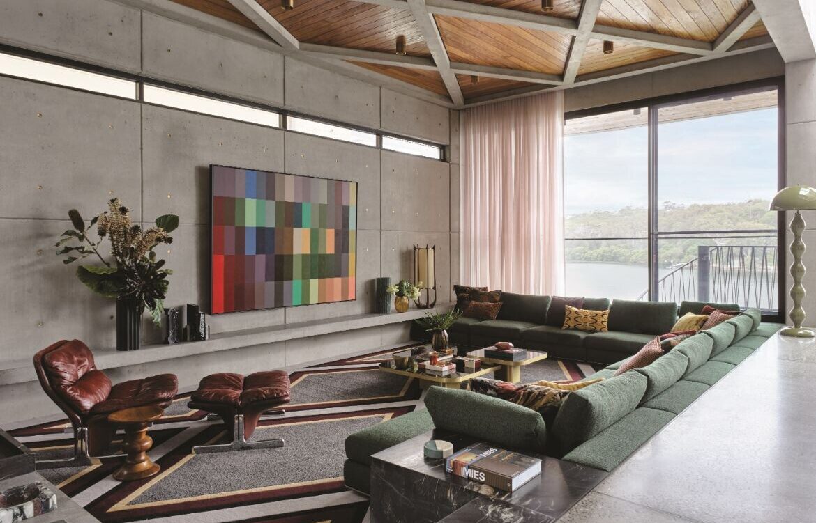 Greg Natale clashes colour and pattern with Brazilian brutalism
